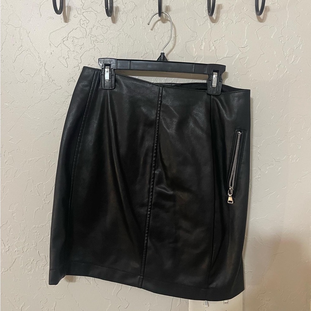 Express Leather Skirt